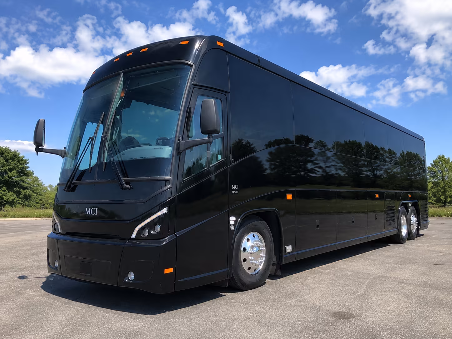 these charter buses make airport pickups for wedding guests effortless